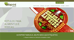 Desktop Screenshot of alfaprint.ind.br