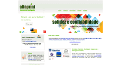Desktop Screenshot of alfaprint.com.br