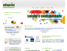 Tablet Screenshot of alfaprint.com.br